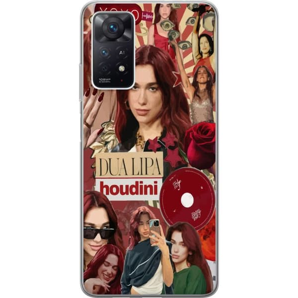 Xiaomi Redmi Note 11 Pro 5G Gjennomsiktig deksel Dua Lipa – Fashion & Style Edit