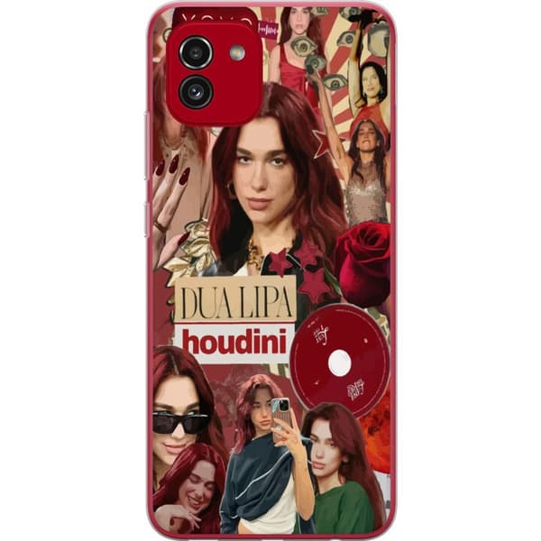 Samsung Galaxy A03 Gennemsigtig cover Dua Lipa – Fashion & Style Edit
