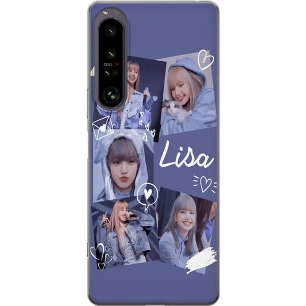 Sony Xperia 1 IV Gjennomsiktig deksel Lisa Blackpink – Aesthetic K-pop Queen