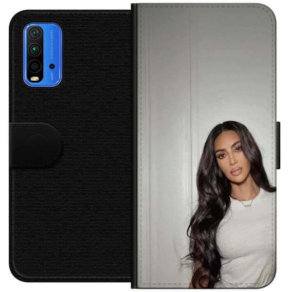 Xiaomi Redmi Note 9 4G Tegnebogsetui Kim Kardashian – Iconic Style Collection
