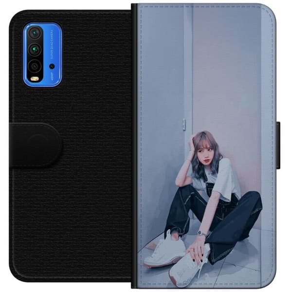 Xiaomi Redmi Note 9 4G Lompakkokotelo Lisa from Blackpink – K-pop Style Icon