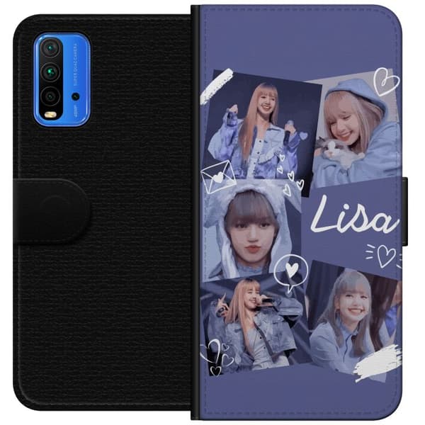 Xiaomi Redmi Note 9 4G Lompakkokotelo Lisa Blackpink – Aesthetic K-pop Queen