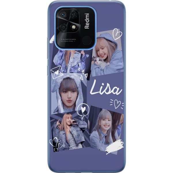 Xiaomi Redmi 10C Gjennomsiktig deksel Lisa Blackpink – Aesthetic K-pop Queen