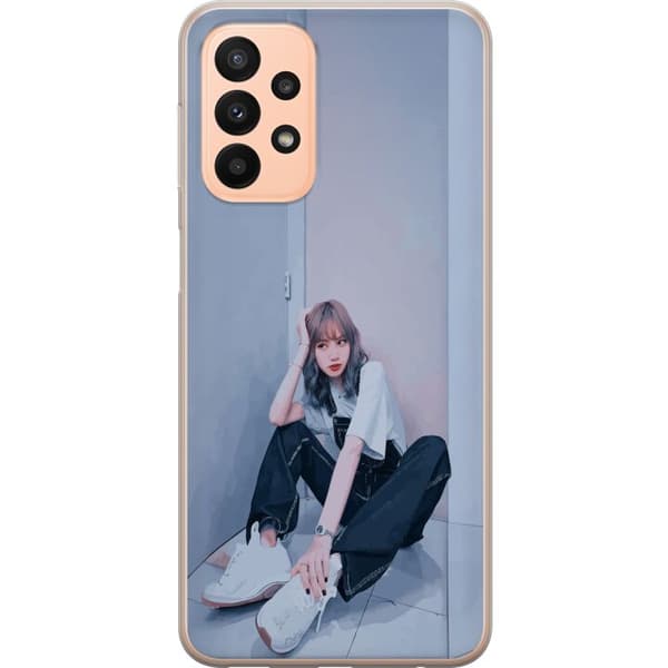 Samsung Galaxy A23 5G Gennemsigtig cover Lisa from Blackpink – K-pop Style Icon