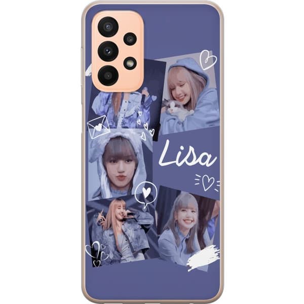 Samsung Galaxy A23 5G Gennemsigtig cover Lisa Blackpink – Aesthetic K-pop Queen