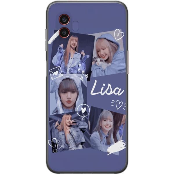 Samsung Galaxy Xcover6 Pro Gjennomsiktig deksel Lisa Blackpink – Aesthetic K-pop Queen