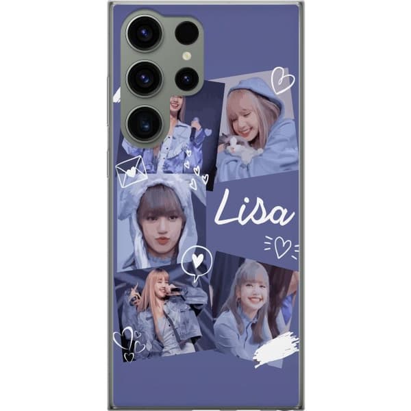 Samsung Galaxy S23 Ultra Gennemsigtig cover Lisa Blackpink – Aesthetic K-pop Queen