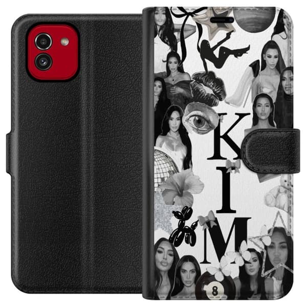 Samsung Galaxy A03 Tegnebogsetui Kim Kardashian – Aesthetic Look 2025
