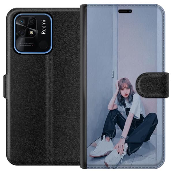 Xiaomi Redmi 10C Tegnebogsetui Lisa from Blackpink – K-pop Style Icon