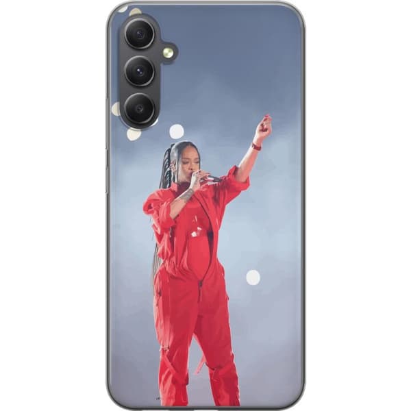 Samsung Galaxy A24 4G Gennemsigtig cover Rihanna – Trendsetting Looks & Style
