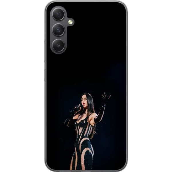 Samsung Galaxy S23 FE Gennemsigtig cover Dua Lipa – Pop Star Aesthetic
