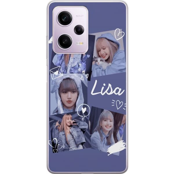 Xiaomi Redmi Note 12 Pro Genomskinligt Skal Lisa Blackpink – Aesthetic K-pop Queen