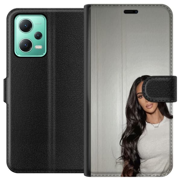 Xiaomi Redmi Note 12 Tegnebogsetui Kim Kardashian – Iconic Style Collection
