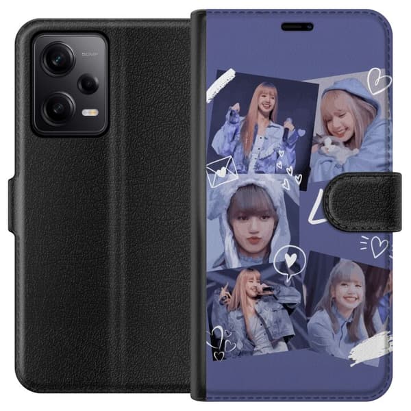 Xiaomi Redmi Note 12 Pro Tegnebogsetui Lisa Blackpink – Aesthetic K-pop Queen