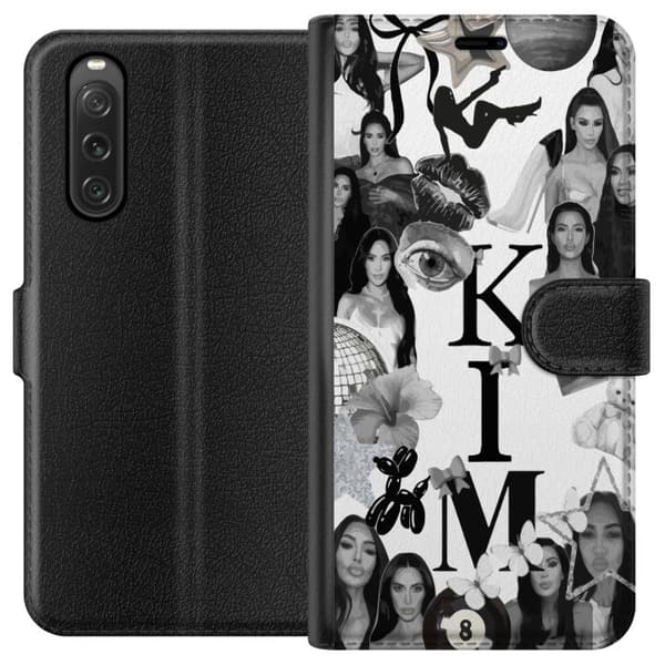 Sony Xperia 10 V Plånboksfodral Kim Kardashian – Aesthetic Look 2025