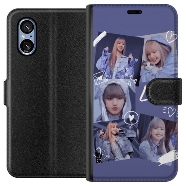 Sony Xperia 5 V Lompakkokotelo Lisa Blackpink – Aesthetic K-pop Queen