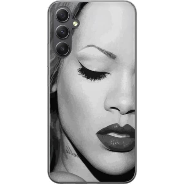Samsung Galaxy A25 Läpinäkyvä kuori Rihanna – Aesthetic Edit 2025