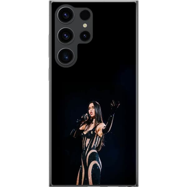 Samsung Galaxy S24 Ultra Gjennomsiktig deksel Dua Lipa – Pop Star Aesthetic
