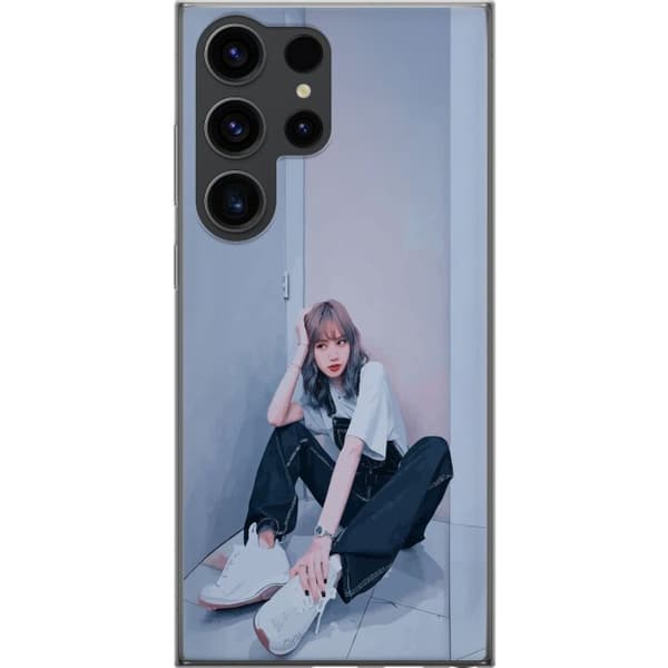 Samsung Galaxy S24 Ultra Gjennomsiktig deksel Lisa from Blackpink – K-pop Style Icon