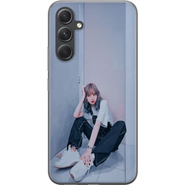 Samsung Galaxy A55 Gennemsigtig cover Lisa from Blackpink – K-pop Style Icon