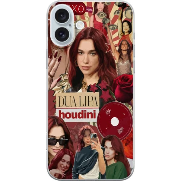 Apple iPhone 16 Plus Gennemsigtig cover Dua Lipa – Fashion & Style Edit