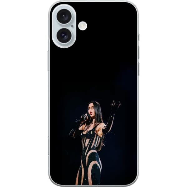 Apple iPhone 16 Plus Läpinäkyvä kuori Dua Lipa – Pop Star Aesthetic