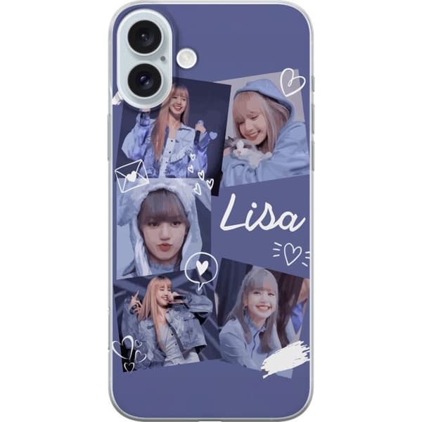 Apple iPhone 16 Plus Läpinäkyvä kuori Lisa Blackpink – Aesthetic K-pop Queen