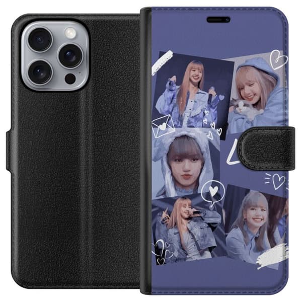 Apple iPhone 16 Pro Max Plånboksfodral Lisa Blackpink – Aesthetic K-pop Queen