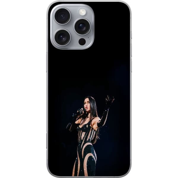 Apple iPhone 16 Pro Max Gennemsigtig cover Dua Lipa – Pop Star Aesthetic