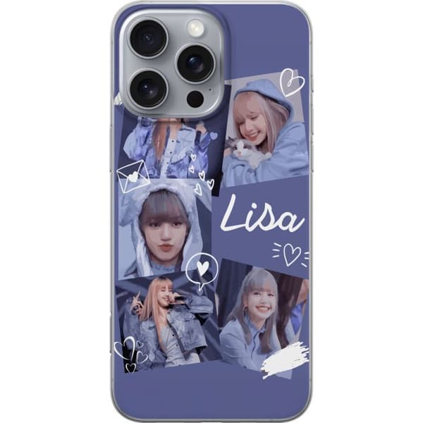 Apple iPhone 16 Pro Max Genomskinligt Skal Lisa Blackpink – Aesthetic K-pop Queen