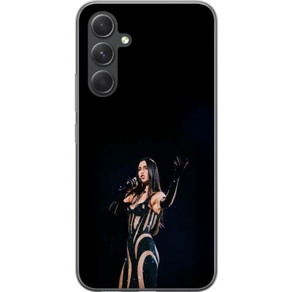 Samsung Galaxy S24 FE Gennemsigtig cover Dua Lipa – Pop Star Aesthetic