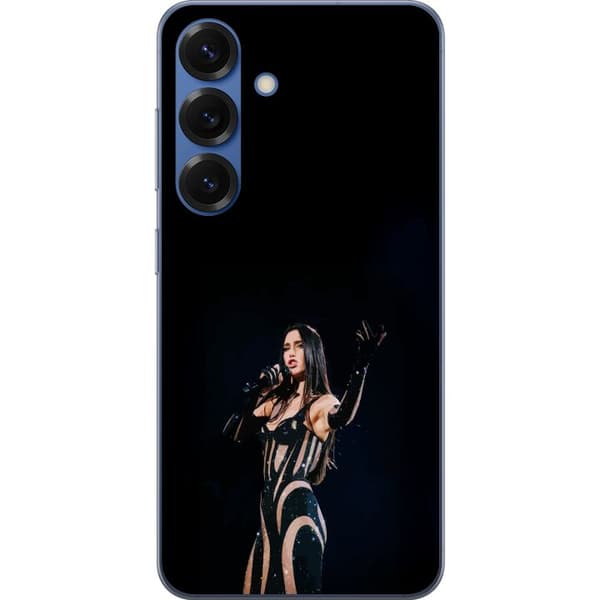 Samsung Galaxy S25+ Gennemsigtig cover Dua Lipa – Pop Star Aesthetic