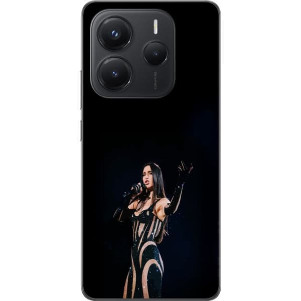 Xiaomi Redmi Note 14 Gjennomsiktig deksel Dua Lipa – Pop Star Aesthetic