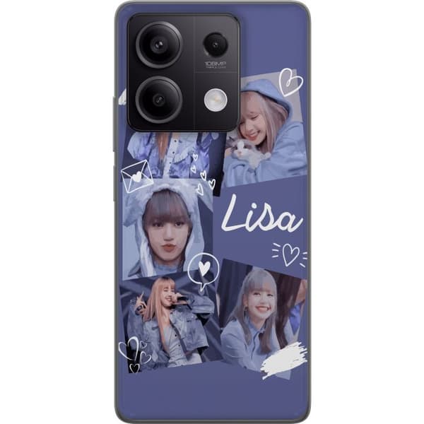 Xiaomi Redmi Note 13 Gjennomsiktig deksel Lisa Blackpink – Aesthetic K-pop Queen