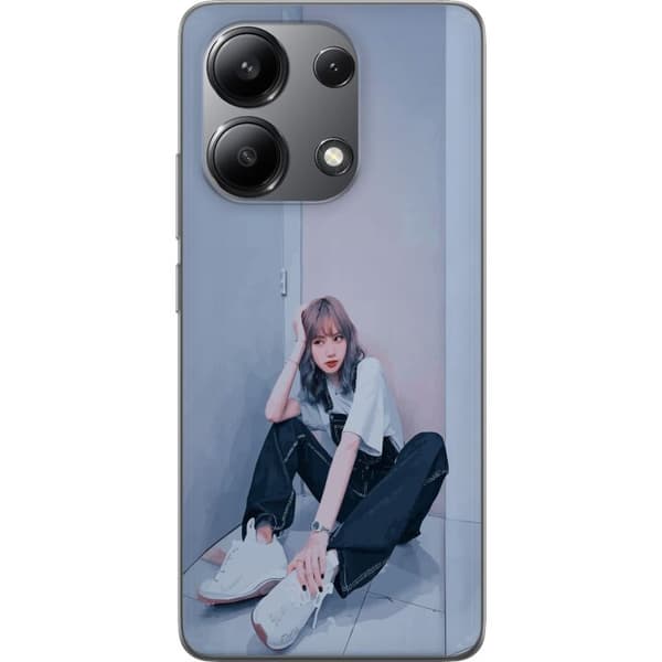 Xiaomi Redmi Note 13 4G Gjennomsiktig deksel Lisa from Blackpink – K-pop Style Icon