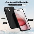 Miniatyrbillede 3 af 4: iPhone 15 Mat Sort Cover - Ekstra kamerabeskyttelse