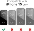 Miniatyrbillede 4 af 4: iPhone 15 Mat Sort Cover - Ekstra kamerabeskyttelse