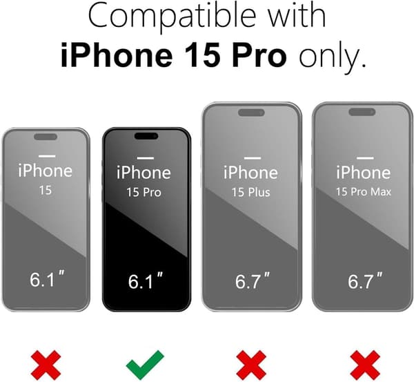 iPhone 15 Pro mattamusta kotelo - Kameran lisäsuojaus
