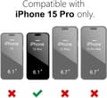 Pikkukuva 4 / 4: iPhone 15 Pro mattamusta kotelo - Kameran lisäsuojaus