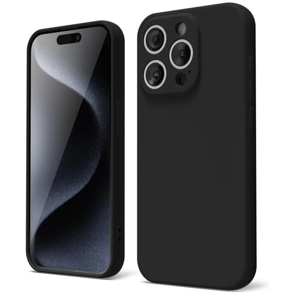 iPhone 15 Pro mattamusta kotelo - Kameran lisäsuojaus