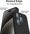 Miniatyrbild 2 av 4: iPhone 15 Pro Max Matt Svart Skal - Extra Kamera Skydd