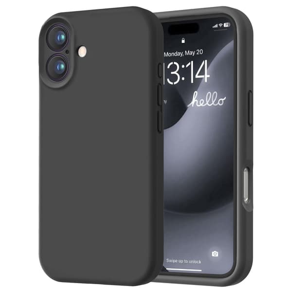 iPhone 16 mattamusta kotelo - Kameran lisäsuojaus