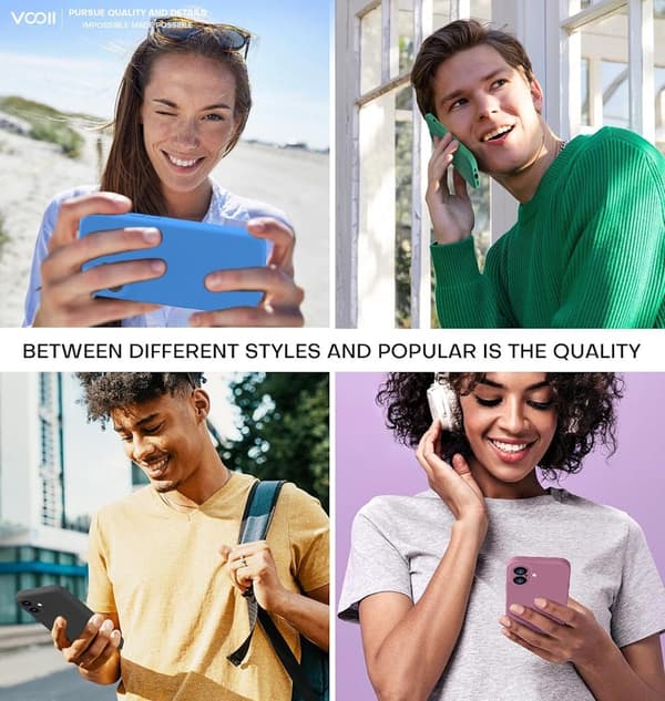 iPhone 16 Plus Mat Sort Cover - Ekstra Kamerabeskytter