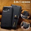Pikkukuva 8 / 11: DG MING Google Pixel 9a 2-in-1 Magneetti Lompakkokotelo - Musta