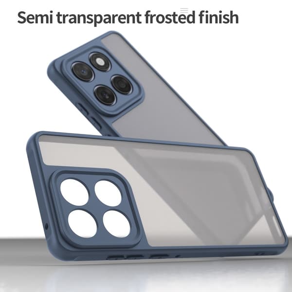 SKALO Motorola Edge 60 Color Bumper Frosted Cover - Blå