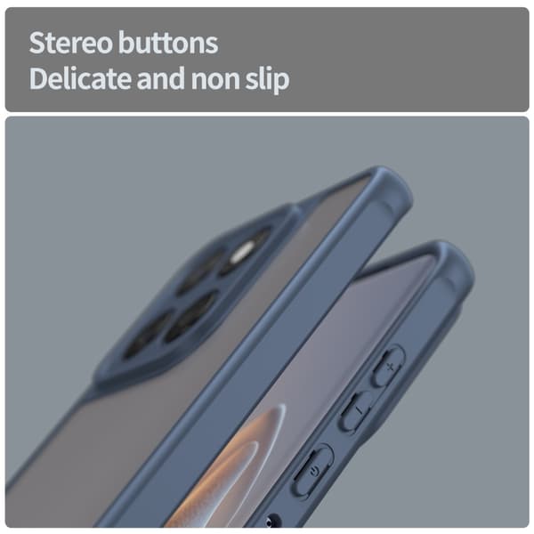 SKALO Motorola Edge 60 Color Bumper Frosted Cover - Blå