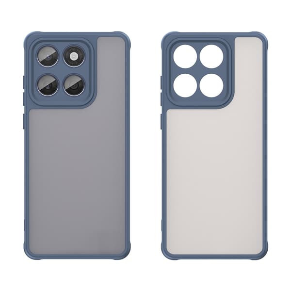 SKALO Motorola Edge 60 Color Bumper Frosted Cover - Blå