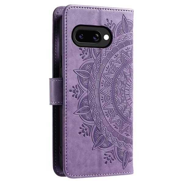 SKALO Google Pixel 9a Mandala Flip Cover - Lilla