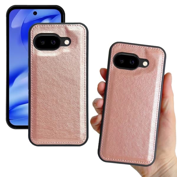 SKALO Google Pixel 9a 2-in-1 Magnetiskt Avtagbart Plånboksfodral - Roséguld