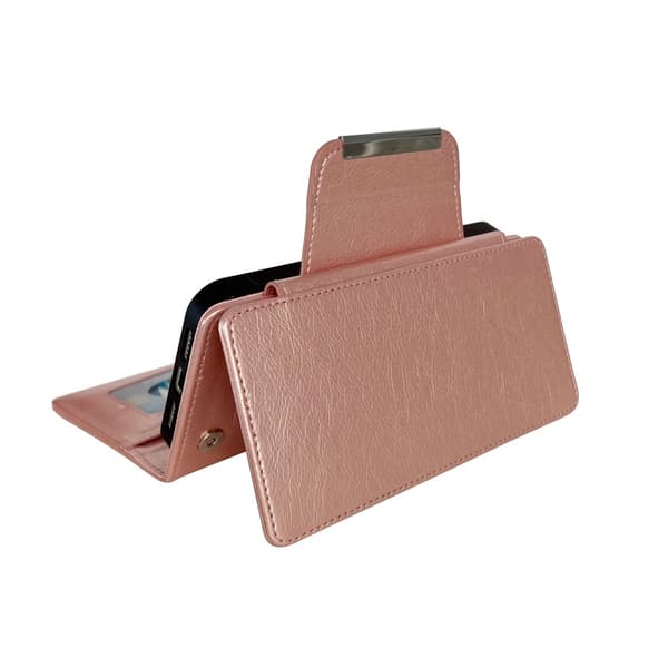 SKALO Google Pixel 9a 2-in-1 Magnetiskt Avtagbart Plånboksfodral - Roséguld